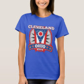 Patriotic Cleveland Ohio Women's Basic Tシャツ (正面)