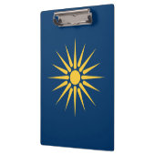 Patriotic Clipboard with flag of Macedonia, Greece クリップボード (左)