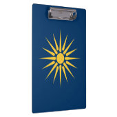 Patriotic Clipboard with flag of Macedonia, Greece クリップボード (右)