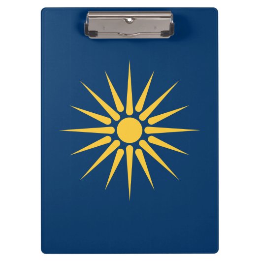 Patriotic Clipboard with flag of Macedonia, Greece クリップボード (正面)