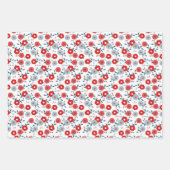 Patriotic Coordinating Print Wrapping Paper Sheets ラッピングペーパーシート (正面)