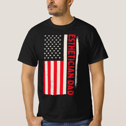 Patriotic Cosmetics Makeup Cosmetologist Esthetici Tシャツ (正面)