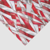 Patriotic Crimson Silver Weave 薄葉紙 (詳細)