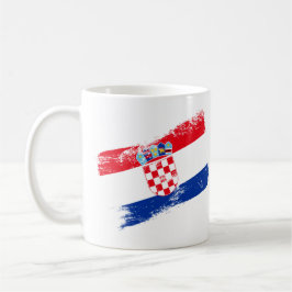 Patriotic Croatia Coffee Mug – Croatian Flag & Cre コーヒーマグカップ
