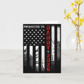 Patriotic Dad 2026 Promoted To Daddy Est 2026 New  カード (黄色い花)