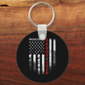 Patriotic Dad 2026 Promoted To Daddy Est 2026 New  キーホルダー (正面)