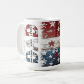 Patriotic Dad Father's Day Ceramic Mug コーヒーマグカップ (正面左)