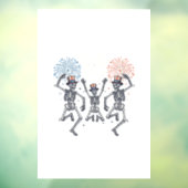 Patriotic Dancing Skeleton Fireworks Vintage Shirt ウィンドウサイン (シート3)