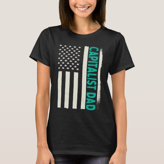 Patriotic Day Trader Investor Capitalism Capitalis Tシャツ (正面)