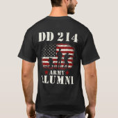 Patriotic Dd 214 Alumni Dd214 Military Veteran Day Tシャツ (裏面)