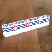 Patriotic desk nameplateとシンシナティ州旗 デスクネームプレート (側面)