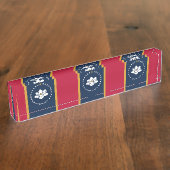 Patriotic desk nameplate with Flag of Mississippi デスクネームプレート (側面)