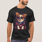 Patriotic Dog 4th Of July Tシャツ (正面)