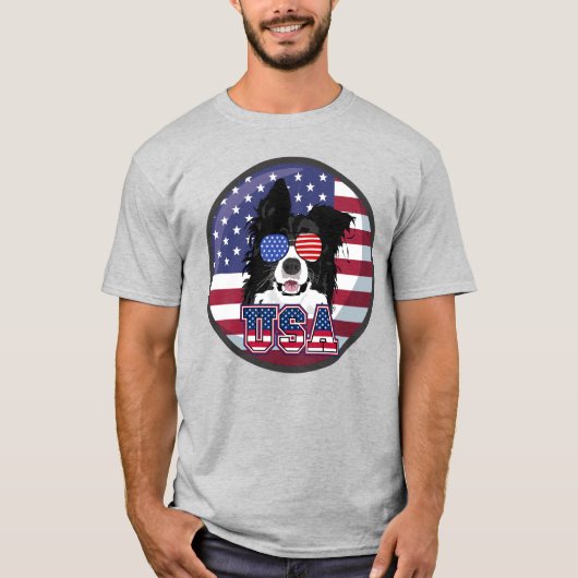 Patriotic Dog USA  Tシャツ (正面)