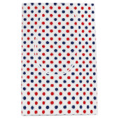 Patriotic Dots Gift Bag ミディアムペーパーバッグ (正面)