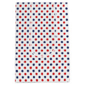 Patriotic Dots Gift Bag ミディアムペーパーバッグ (裏面)