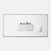 Patriotic Duck and Hot Dog Vintage Vector Shirt_1 デスクマット (キーボード&マウス)