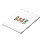 Patriotic Duck and Hot Dog Vintage Vector Shirt_1 ノートパッド (回転)