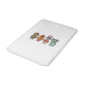 Patriotic Duck and Hot Dog Vintage Vector Shirt_1 バスマット (アングル)