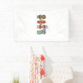 Patriotic Duck and Hot Dog Vintage Vector Shirt_1 横断幕 (インサイチュ)