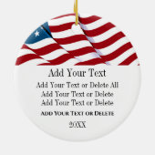 Patriotic Eagle – 戻る セラミックオーナメント (裏面)