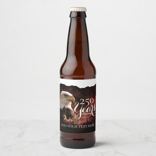 Patriotic Eagle 250 Years Beverage Label ビールラベル (正面)