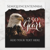 Patriotic Eagle 250 Years Beverage Label ワインラベル (シングルラベル)