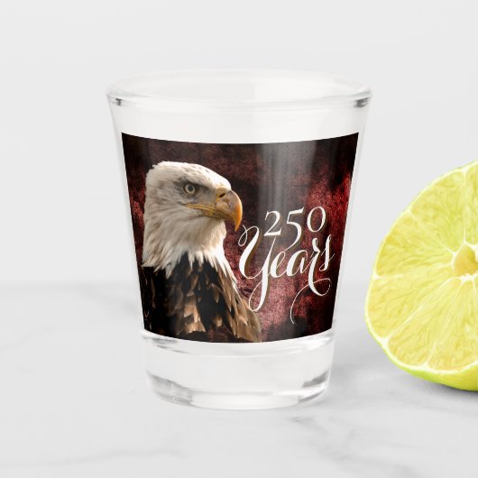 Patriotic Eagle 250 Years Shot glass ショットグラス (正面)