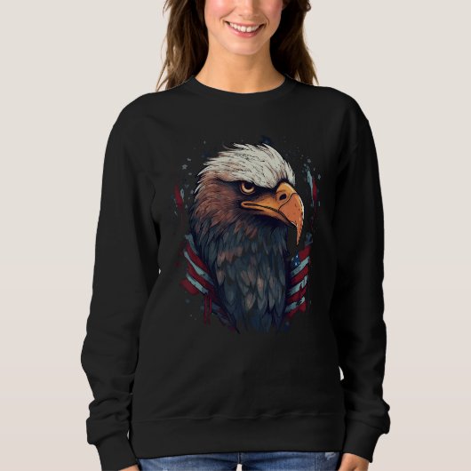 Patriotic Eagle 4th Of July スウェットシャツ (正面)