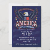 Patriotic Eagle America 250th Anniversary 招待状 (正面)
