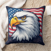 Patriotic Eagle Design Patriotic Gift Idea クッション (ブランケット)