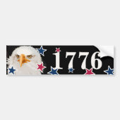 Patriotic Eagle Mailbox Numbers Festive Americana バンパーステッカー (正面)