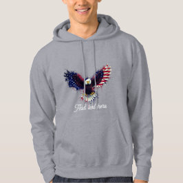 Patriotic Eagle Men Hoodie パーカ