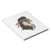 Patriotic Eagle Mullet Vintage Engraving Vector De ノートパッド (アングル)