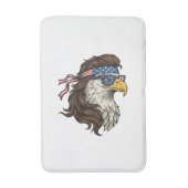 Patriotic Eagle Mullet Vintage Engraving Vector De バスマット (正面縦)