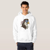 Patriotic Eagle Mullet Vintage Engraving Vector De パーカ (正面フル)