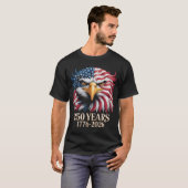 Patriotic Eagle USA 250th Anniversary T-Shirt 1776 Tシャツ (正面フル)