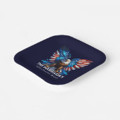 Patriotic Eagle USA 7月4日 ペーパープレート (傾斜あり)