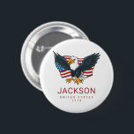 Patriotic Eagle USA American Flag Kids 4th of July 缶バッジ<br><div class="desc">Patriotic Eagle USA American Flag Kids 4th of July Button.
Make it yours with easy customization. Need a custom order? Just send us a message, we’re here to help. Kindly note that response times may vary slightly due to the time difference.</div>