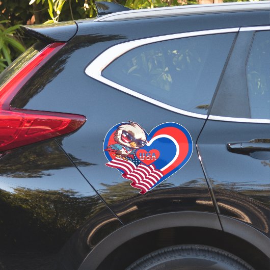 patriotic eagle USA Custom-Cut Vinyl Sticker シール (車体側面)
