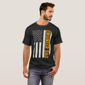 Patriotic Engineering Degreed Engineer Dad America Tシャツ (正面フル)