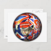 Patriotic England Londonコラージュのアートアクセサリー ポストカード (正面/裏面)