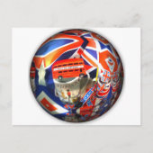 Patriotic England Londonコラージュのアートアクセサリー ポストカード (正面)