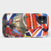 Patriotic England Londonコラージュのアートアクセサリー Case-Mate iPhoneケース (裏面(横))