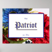 Patriotic Establishment Welcome Sign ポスター (正面)