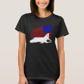 Patriotic F 4 PHANTOM McDonnell Douglas America fl Tシャツ (正面)