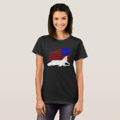 Patriotic F 4 PHANTOM McDonnell Douglas America fl Tシャツ (正面フル)
