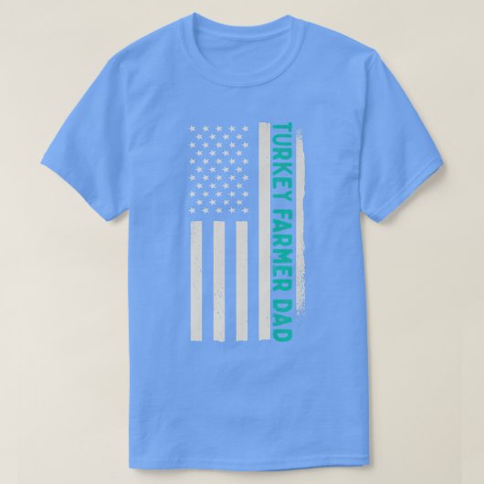 Patriotic Farming Farm Agriculture Turkey Farmer D Tシャツ (デザイン正面)