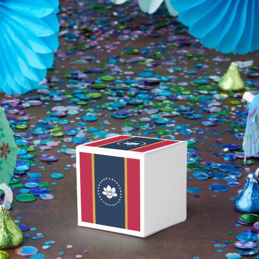 Patriotic favor box with Flag of Mississippi, USA フェイバーボックス (パーティー)