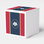 Patriotic favor box with Flag of Mississippi, USA フェイバーボックス (正面サイド)